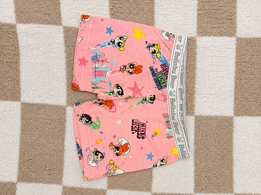 Bubble Trouble💕👧 - Powerpuff Girls 2-Piece Bamboo Short Set
