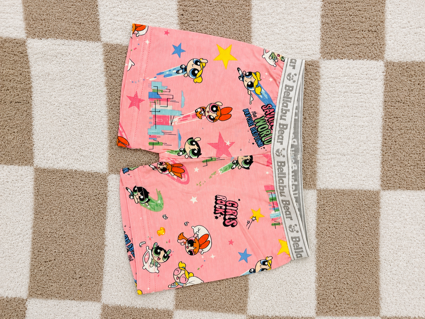 Bubble Trouble💕👧 - Powerpuff Girls 2-Piece Bamboo Short Set