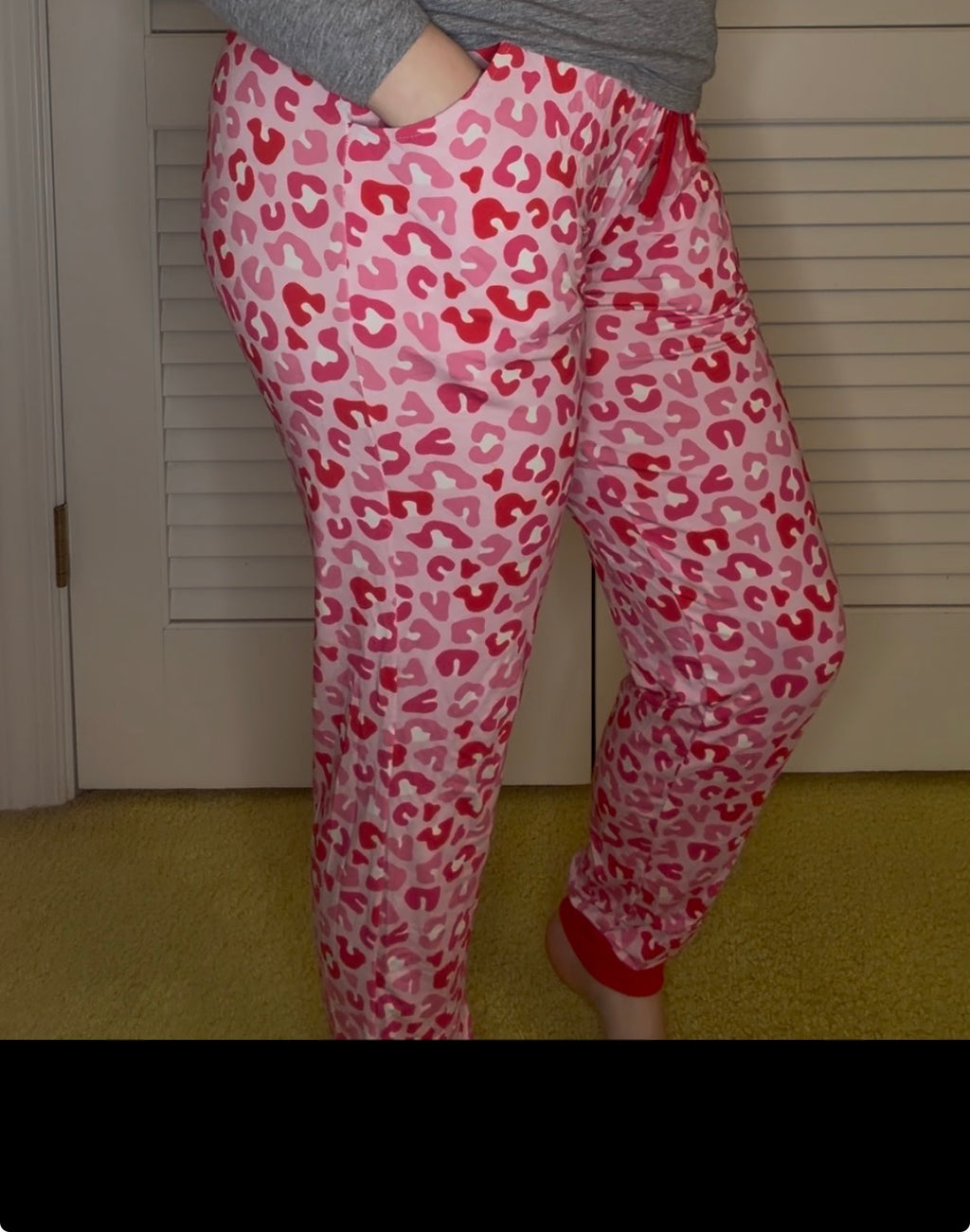 Pink Leopard Mama Joggers