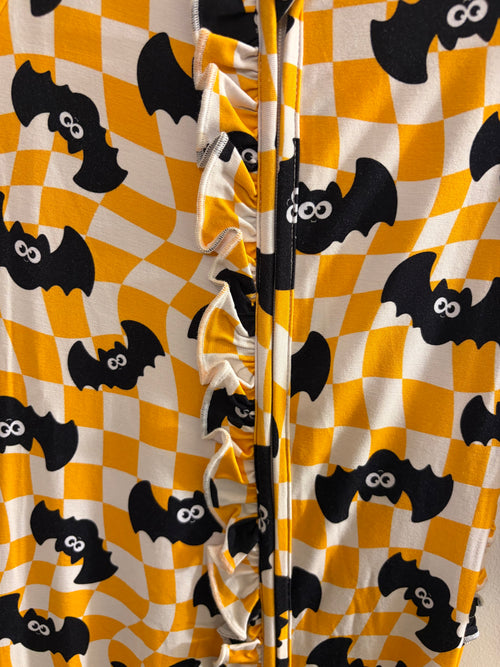 Batty Checks Ruffled Bamboo Zippy