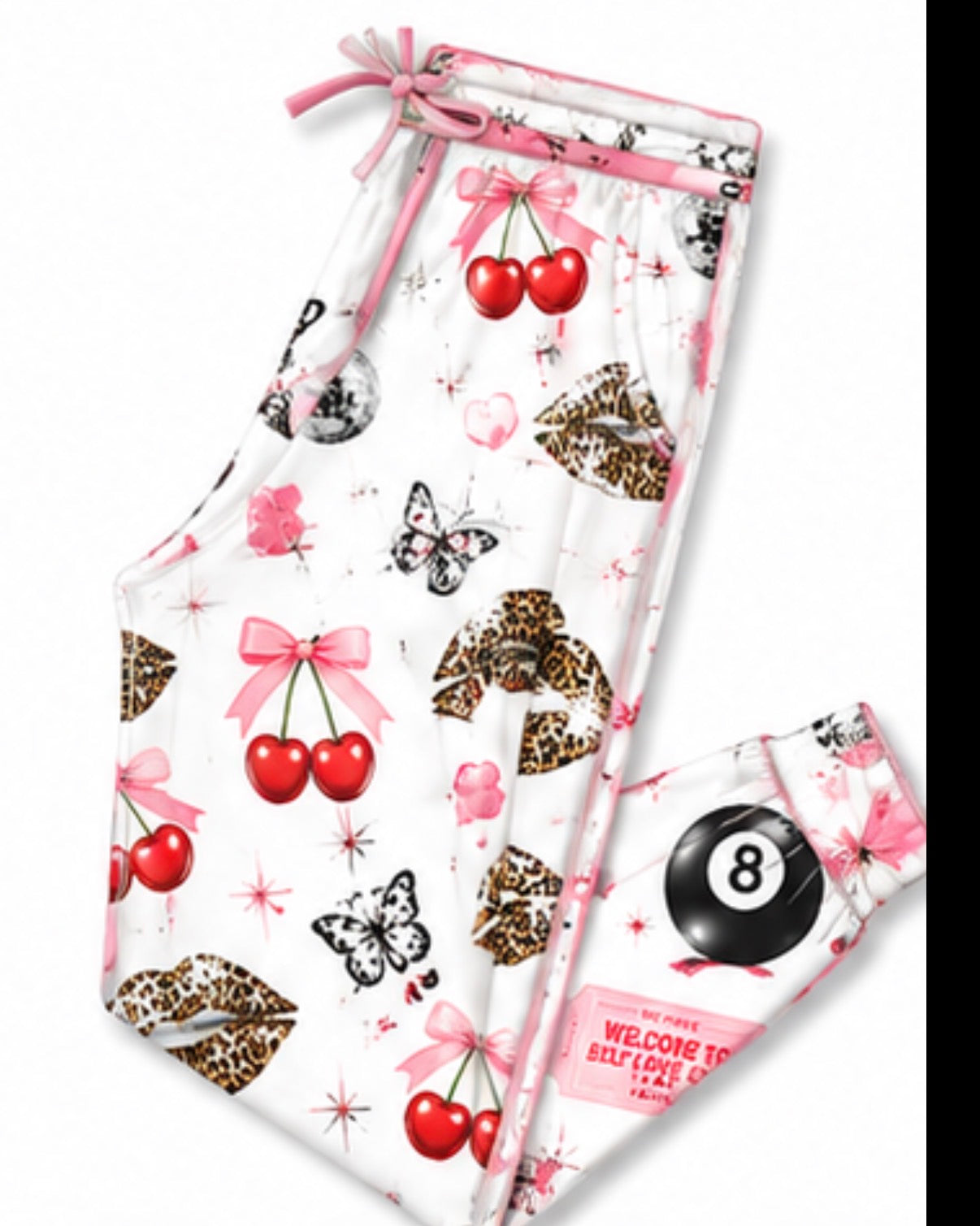 Cherry Kisses and Lucky Wishes - Mama Joggers - PREORDER