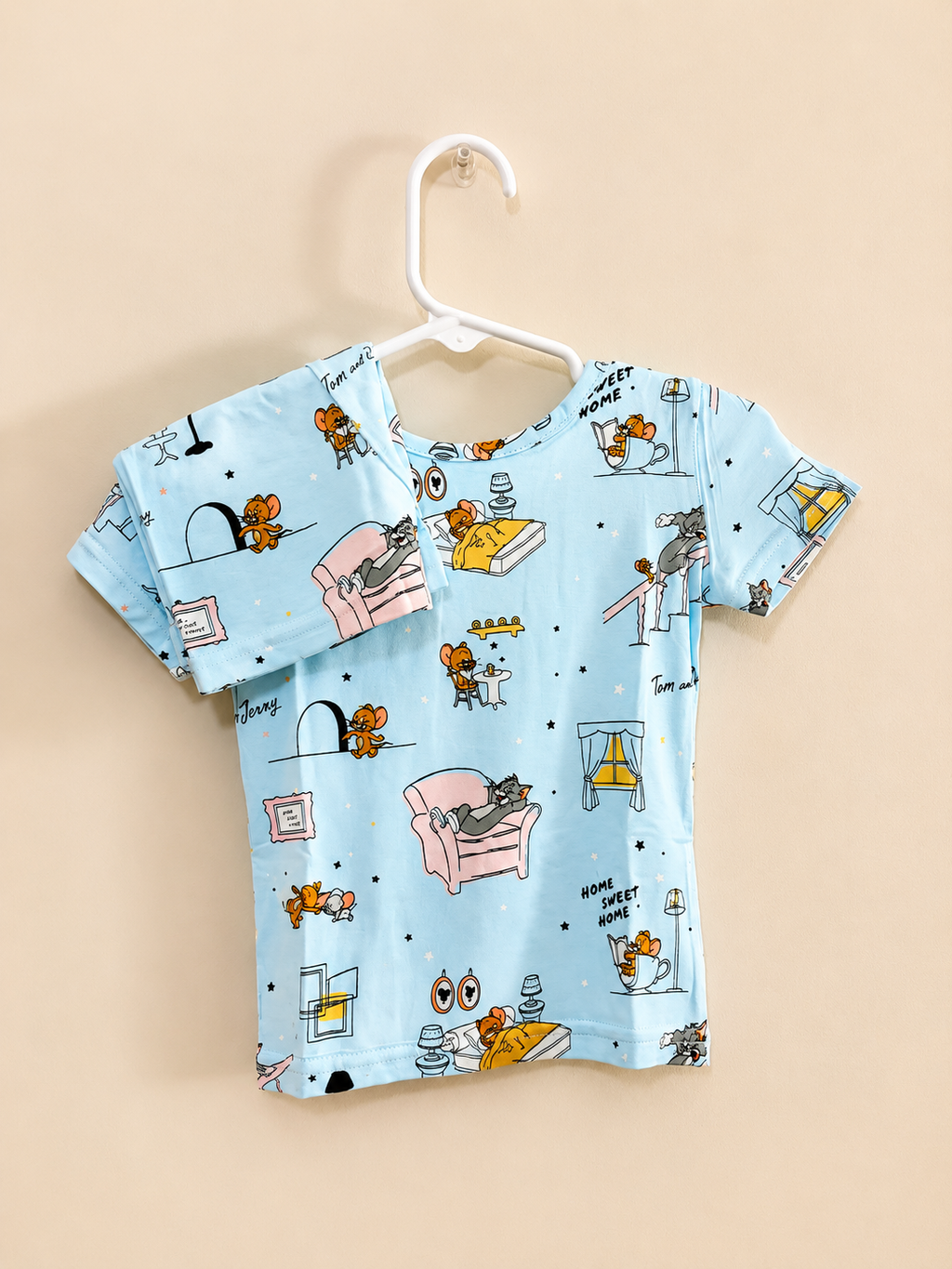 Timeless Trouble💙⏳ - Tom and Jerry 2-Piece Bamboo Short Set