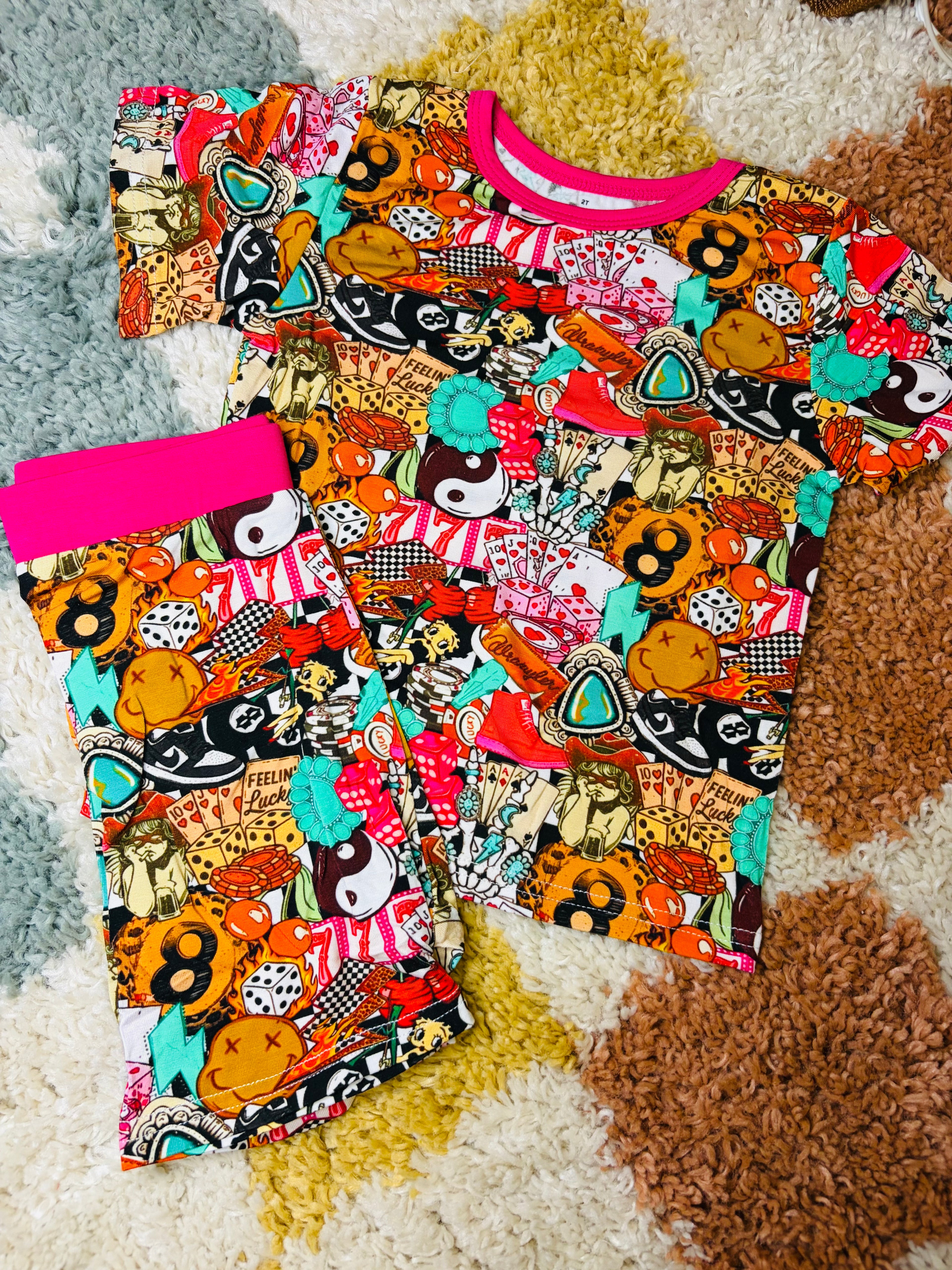 Lucky Little Misfit Short Set