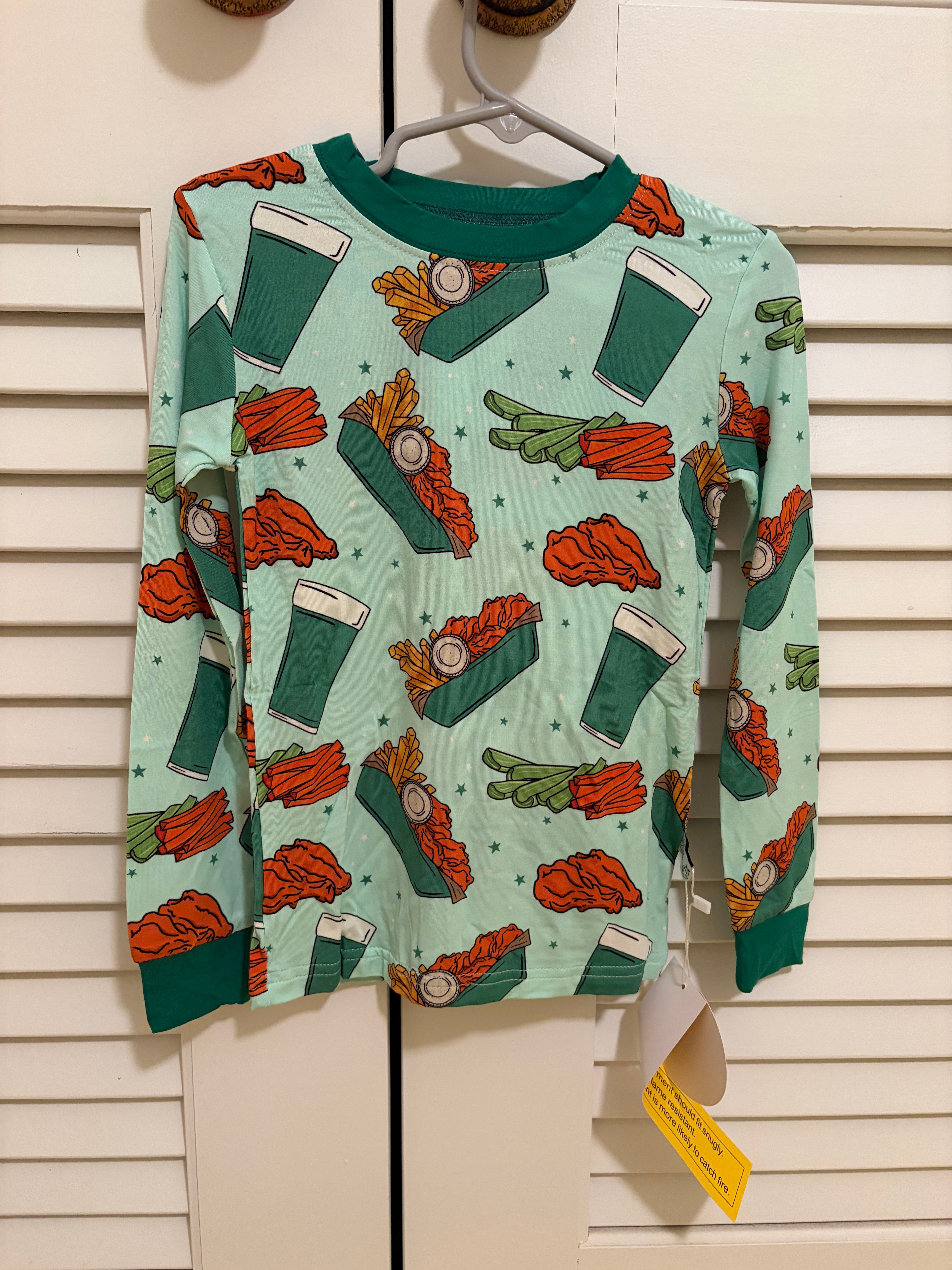 Wing stop frenzy - Long sleeve and pants Bamboo set