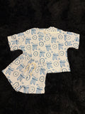 Blue Magnolia 2 Piece Short Set
