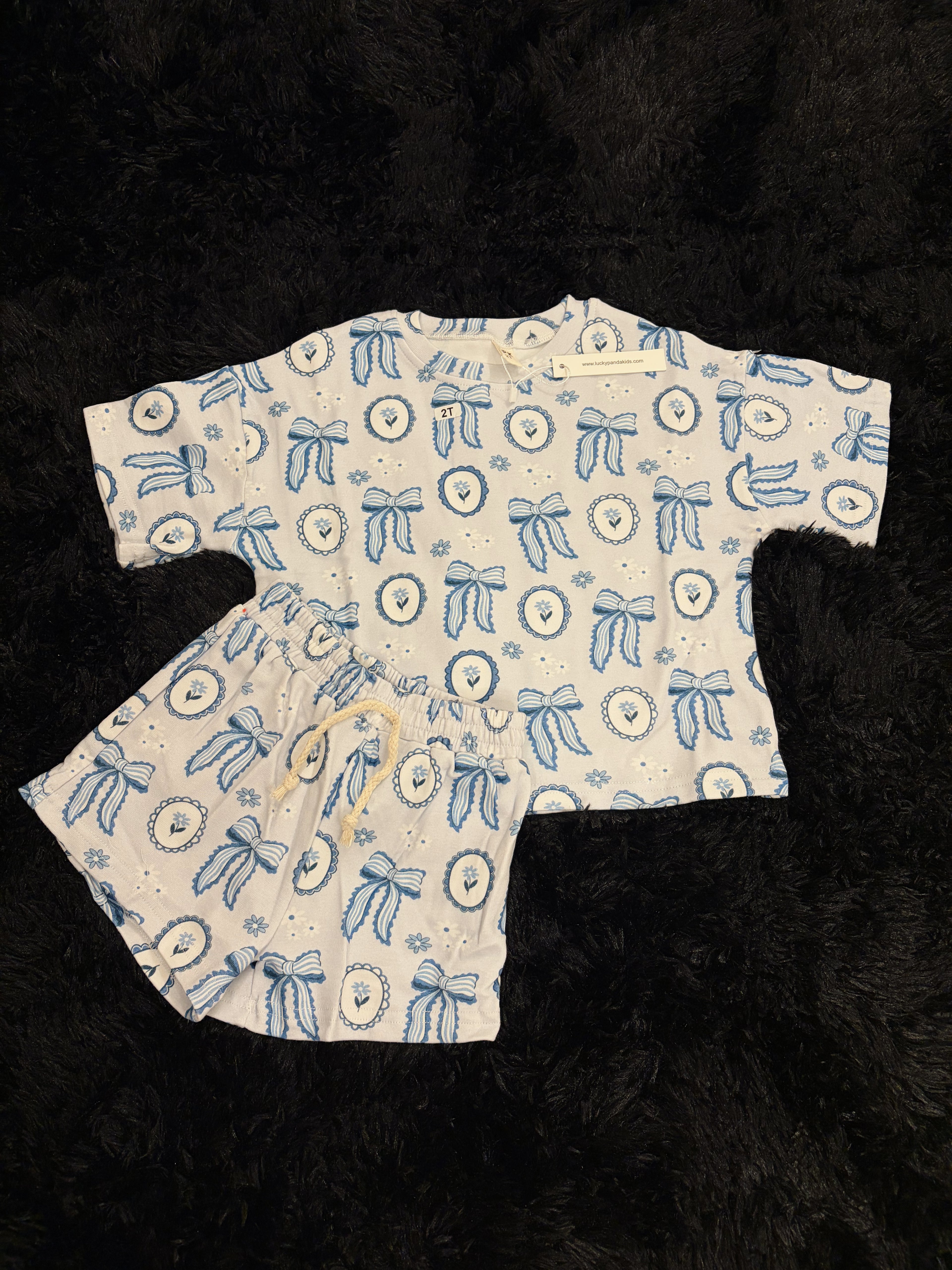 Blue Magnolia 2 Piece Short Set