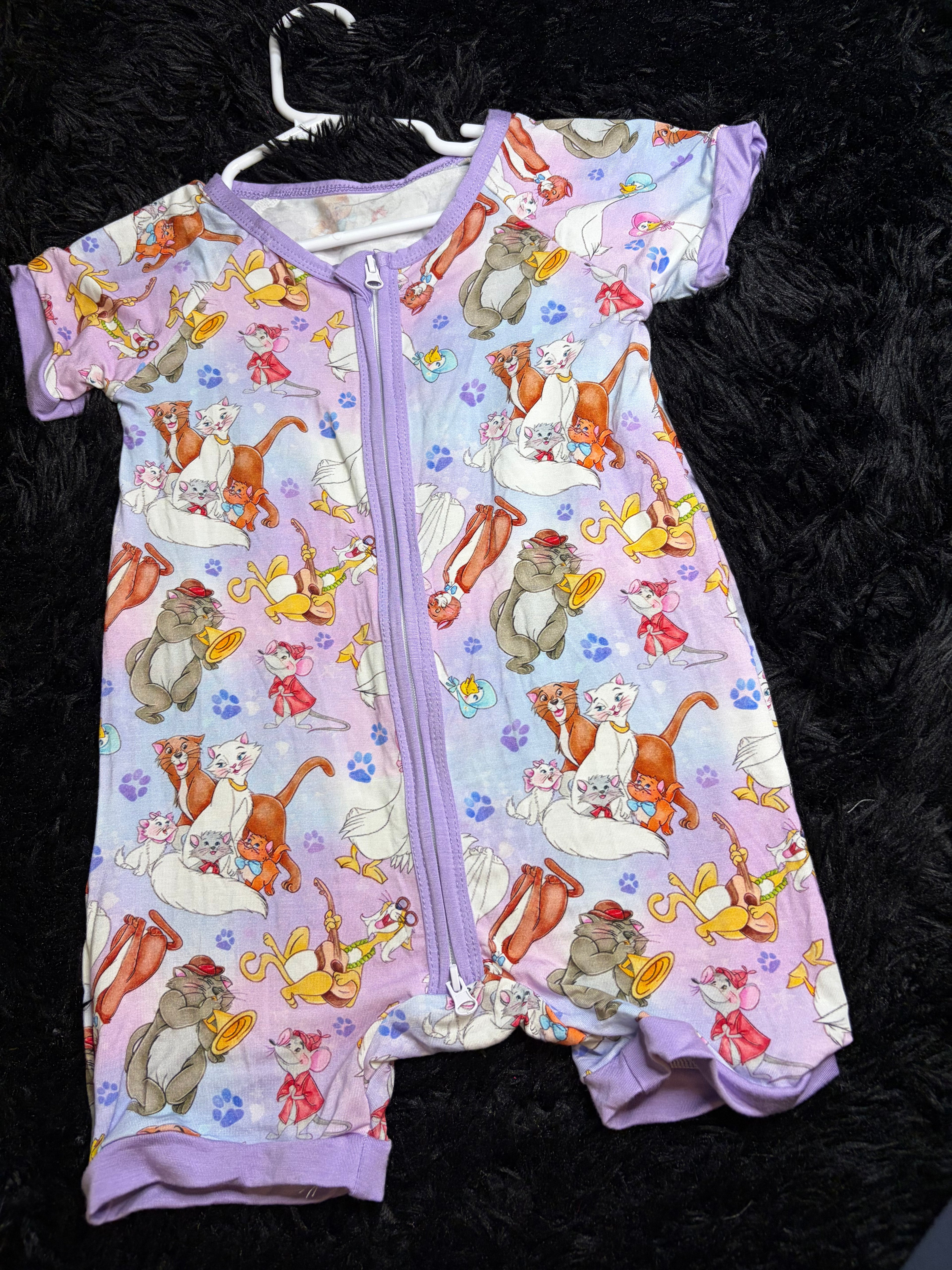 Aristocats Bamboo Zip Romper – 18-24 Months