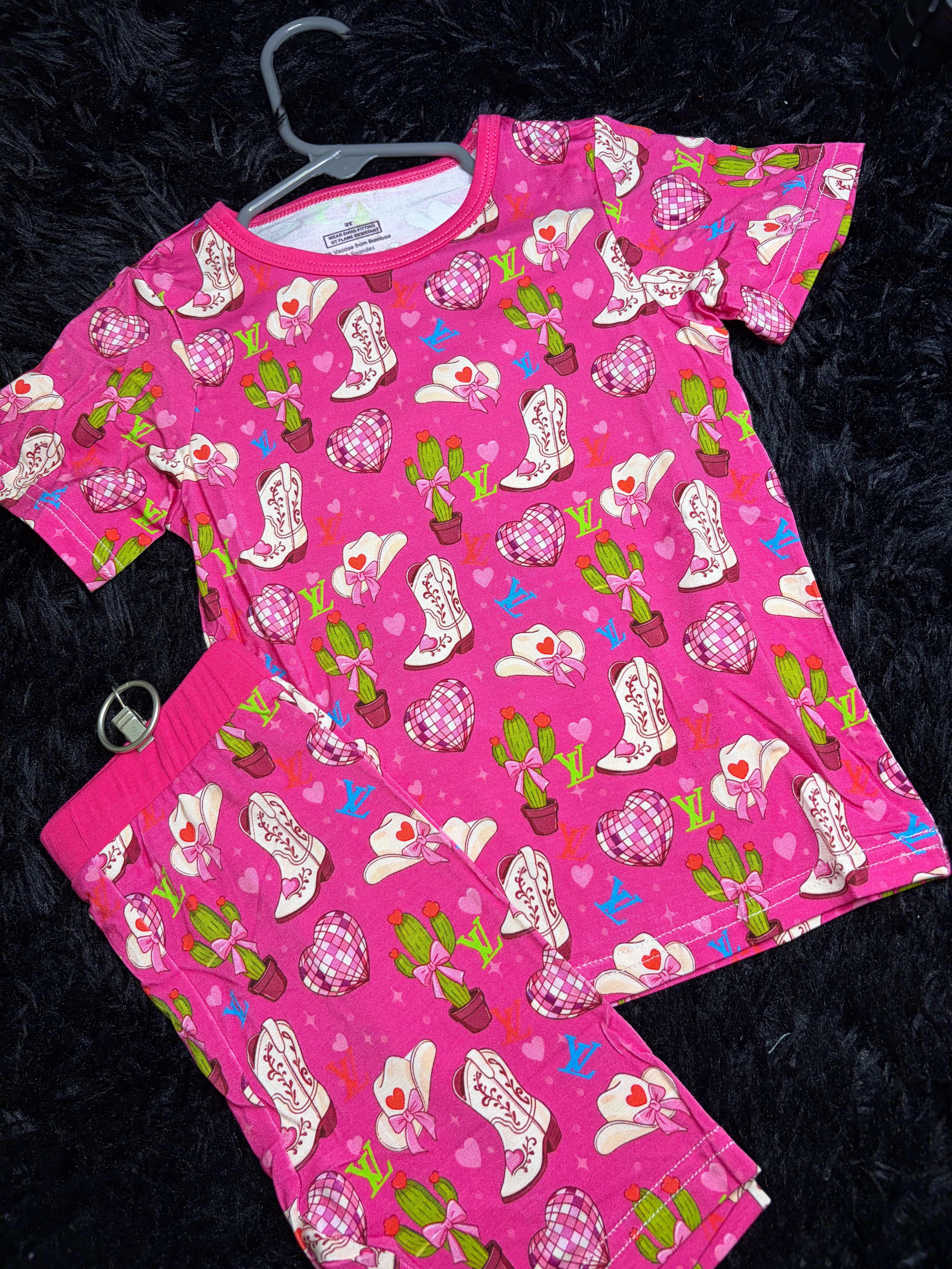 Disco Cowgirl Bamboo Two-Piece Set | 2T