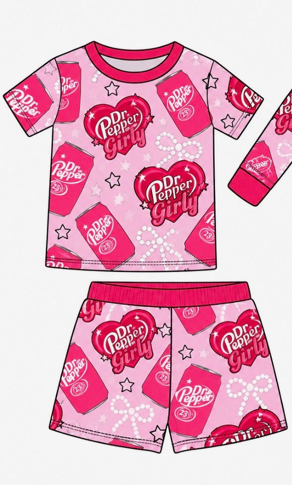 Dr. Pepper Girly Short Set (PREORDER)